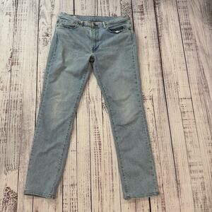 Levi’s 511 Premium Big E Men’s Jeans 36x30 Light Wash Slim Fit Zip Fly Denim